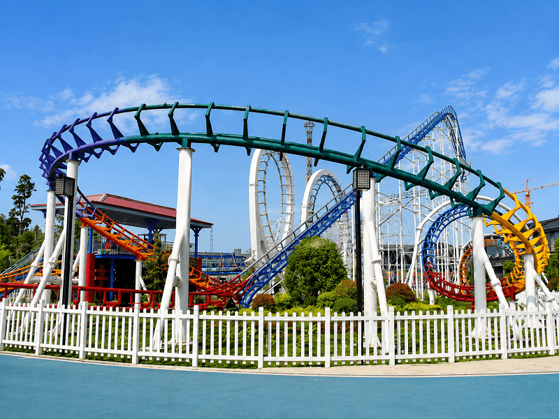land required for a 4-loop roller coaster