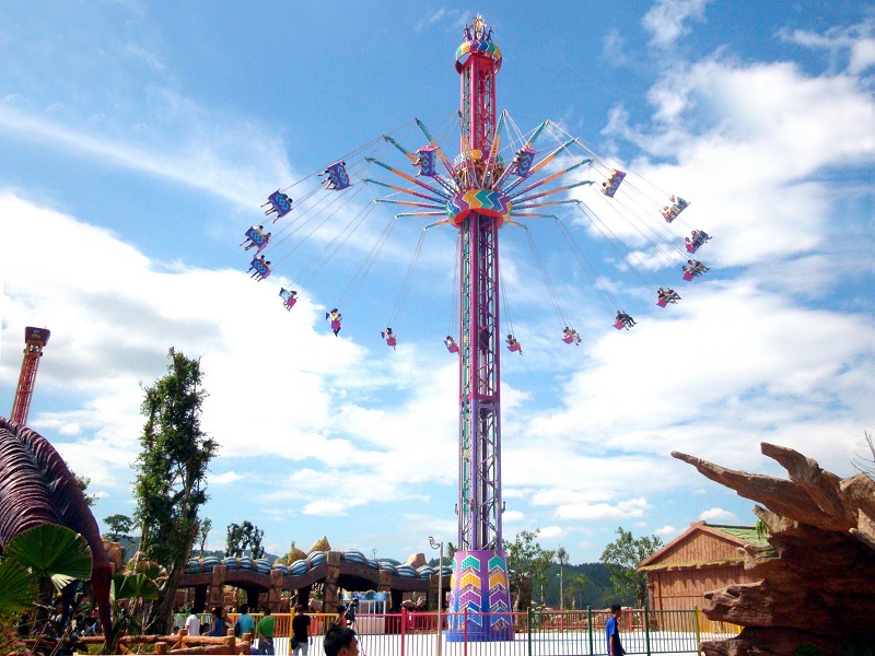 42m high tower swing ride installation
